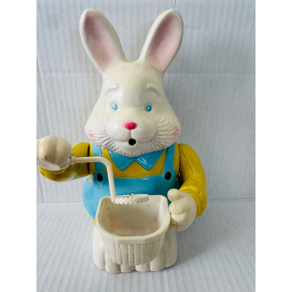 Vintage 1995 Gemmy Bubble Blowing Rabbit Animated Easter Decoration Kid’s Toy